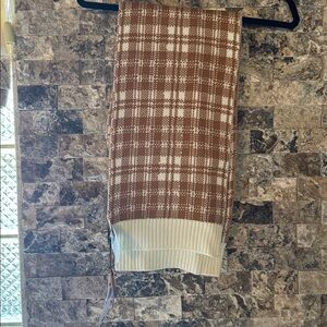 Timberland Cream Knit Scarf